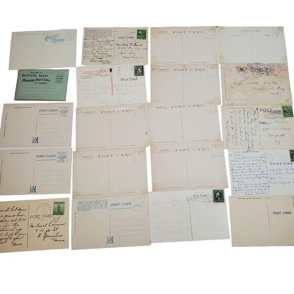 19 Massachusetts Postcards & Souvenir Mini Postcard Pack Color Lot Variety Vtg - Picture 10 of 11